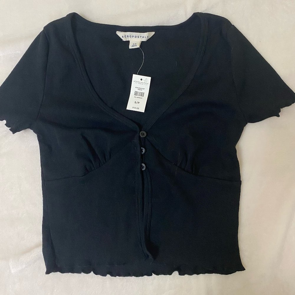 Aeropostale Blck Crop Top